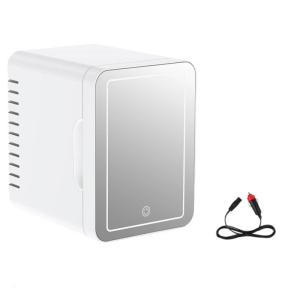 Small 4L Cosmetic Refrigerator For Travel And Home Use Highlighting Bolted Door Ending Technology