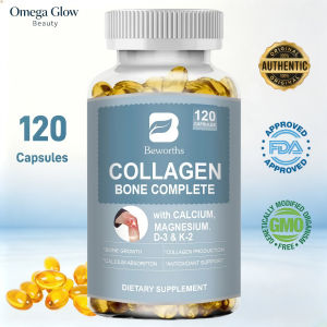 Collagen Bone Complete with Calcium Magnesium D3 & K2 Comprehensive Formula for Bone Strength