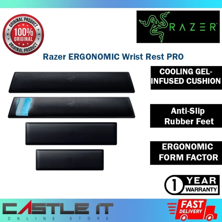 Razer Wrist Rest Full Mini Pro Ergonomic Cooling Gel Memory Foam Pad for Gaming Keyboard