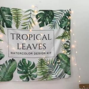 Printed Home Tapestry Wall Cloth Tapestry Hanging Cloth Decorative Painting Background Cloth   Christmas Snowman Background Cloth