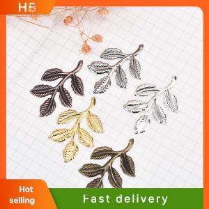 HB 30pcs/set Leaf Filigree Wraps Connectors Metal Charm DIY Findings Jewelry Making