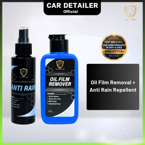 【CP CAR Detailer】Car Windows Treatment Anti Rain Repellent 120ml + Oil Film Removal 120g 大镜去油膜 + 驱水镀膜剂