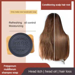 Apphom Natural Polygonum Multiflorum Shampoo Soap Handmade Soap Plant Fluffy Refreshing And Smooth Shampoo Essential Oil Soap Protect Damage Hair