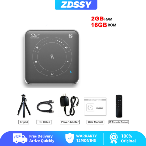 ZDSSY P11 Mini Short Throw Projector DLP Portable Projector HD 150 ANSI Lumens Projector with Wifi and Bluetooth Movie Projector & Home Cinema for Iphone Android TV Stick/Laptop/PS5
