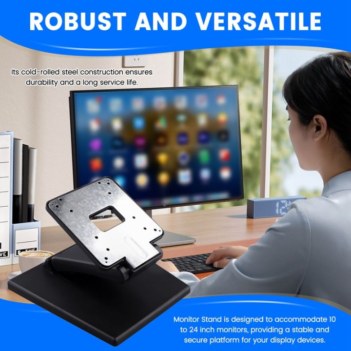 Desktop Monitor Holder 10-24inch Monitor Stand Portable Adjustable ...