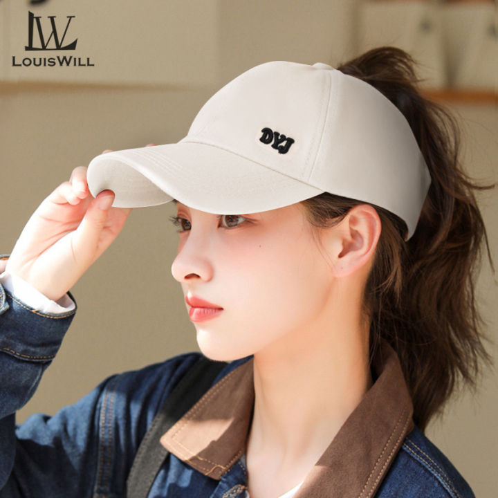 LouisWill%20hat%20woman%20korea%20style%20Large%20Brim%20Visor%20Women%20High%20Ponytail%20Baseball%20Empty%20Top%20Sunscreen%20Cap%20Outdoor%20Urban%20Sports%20Sun%20Protection%20Hat%20Hip%20Hop%20Hats%20sun%20hats%20for%20women%20-%20Image%207