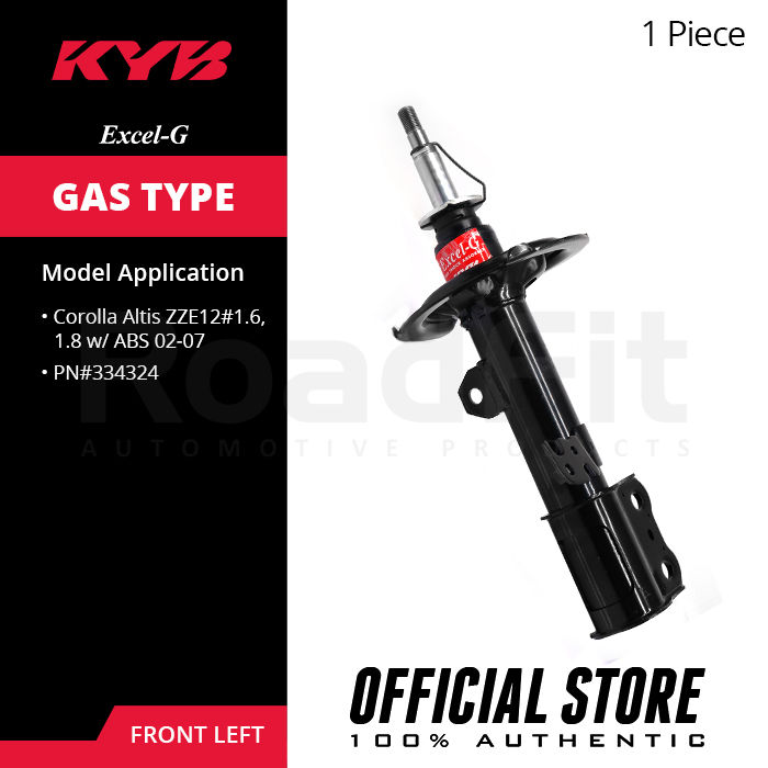 KYB Excel-G Gas Shock Absorbers for Toyota Corolla Altis ZZE12# 1.6, 1. ...