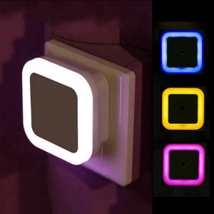 Nhà thông minh Đèn Tường đèn ngủ cảm ứng Tự động bật / tắt Đèn cảm biến ánh sáng đèn led phòng ngủ Tiết kiệm năng lượng Hoa Kỳ cắm 220V 05W