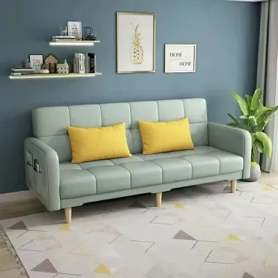 Technology fabric sofa new luxury small apartment double simple modern straight living room minimalist net red