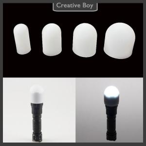 [Creative] Silicone Elastic Flashlight Diffuser Lampshade Lamp Shade Flashlight Cover Φ28xΦ25x45 Φ35xΦ32x45 Φ41xΦ39x45