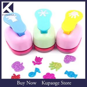 [Kupaoge] Large Diy Paper Cut Foam Maker Puncher Scrapbook Flowers Punch Labor Saving Children Hole Punch Embossing DIY Craft Hole Punch
