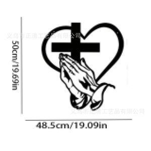 Black Metal Silhouette Bedroom Wall Hanging Decor