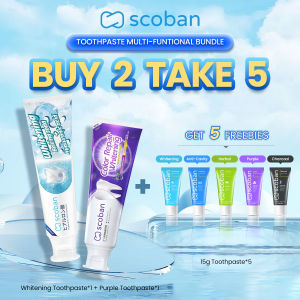 【Upgrade】Scoban Toothpaste Whitening Teeth Anti Cavity Purple Toothpaste Deep Cleaning Teeth