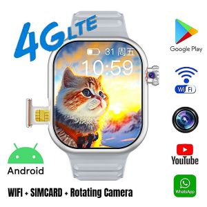 XIAOM1 4G Smart Watch with sim card slot and WiFi B29 Android Smartwatch Playstore GPS Camera 49mm sport fitness Smartwatch 智能手表 智慧手錶 4G手表
