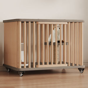 Cat Cabinet Super Large Double-Layer Solid Wood Luxury Cat Cage 25kg for Home Use