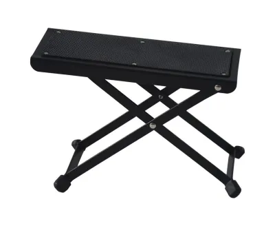 Anti-Slip Portable 4 Levels Adjustable Metal Guitar Foot Rest Stool