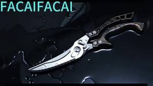 Kitchen Scissors Heavy Duty 2026 Upgrade Sharp Bone Cutting Scissors Professional Meat Scissors for Chicken Bones，Duck Bones Fish Bones Meat Vegetables Seafood Nuts (Upgraded-Silver*1)