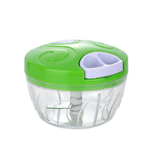 เครื่องปั่นมือดึง ที่บดสับผัก ที่ปั่นอาหาร เครื่องหั่นผักมือดึง ใบมีดสแตนเลส เครื่องบดกระเทียม ที่บดสับเครื่องเทศ ที่ปั่นพริก