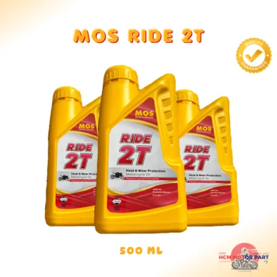 MOS M RIDE 4T SAE40/ M RIDE 2T MOTORCYCLE ENGINE OIL MINYAK HITAM (1 LITRE) ORIGINAL 2T MINYAK ENJIN