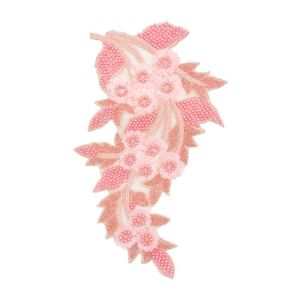 CANICECA 3D Sequin Flower Patches DIY Embroidery Embroidered Patches Fashion Handmade Clothing Applique Wedding Dress