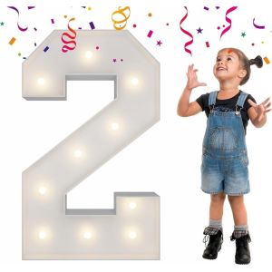 91.5CM 0-9 A-Z Big Size DIY 3D Letter LED Night Light Wall Hanging Marquee Sign Alphabet Christmas Decor Lamp