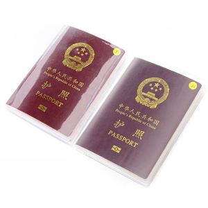 AXW9994 Bags Protective Organizer Sleeve Clear Protector Waterproof Passport Case Holder ID Card Protective Case Transparent