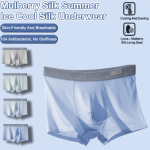 Ice Silk Panties And Shorts For Boys Sweat-Absorbent Four-Corner Thin Panties Breathable Traceless Pants