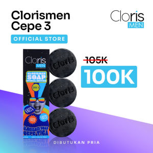 CLORIS MEN SOAP Sabun Wajah  Perawatan Jerawat Wajah Halus Bersih Cuci Muka Original BPOM Sabun Cloris