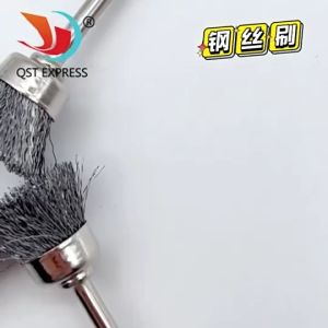 15pcs/set Brass Coating Brush Combined With Yarn Brush For Multi-Purpose Industrial Cleaning