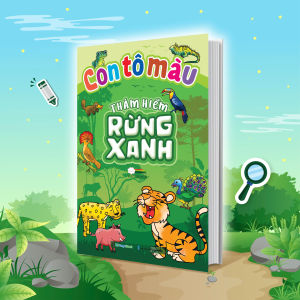 Sách Con Tô Màu Thám Hiểm Rừng Xanh - Megabook