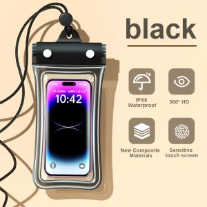 Waterproof Phone Pouch Swimming Drift Diving Floating Airbag Travel Phone Case Cover