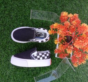 sepatu sneakers anak laki laki perempuan vans201  sepatu sekolah slipon anak catur hitam putih sepatu  sepatu jalan lucu 1 2 3 4 5 6 7 8 9