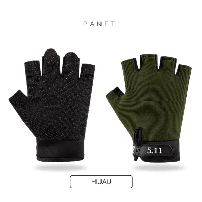 Sarung Tangan Motor Sepeda Pria Wanita Tactical Half Finger Gloves Mechanix Elastis
