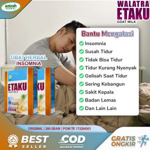Obat Insomnia Susah Tidur Tidak Nyenyak Sering Kebangun Tengah Malam Badan Lemas Muka Pucat Sakit Kepala Kurang Tidur Obat Tidur Nyenyak dan Rileks Etaku Goat Milk