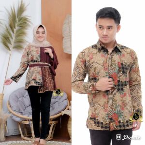 COUPLE KEMEJA BLUS KOMBINASI BRUKAT