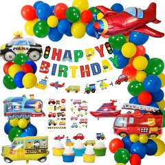 Ready Stock） Birthday Party Decorations Under the Sea Party Decorations, Ocean  Theme Decorations for Boys Blue with Clownfish Blowfish Hippocampus Crab  Foil Balloon Kids Party Supplies Kit with Happy Birthday Banner Party