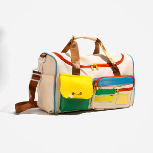 กระเป๋าดัฟเฟิล duffle bag มีช่องแยก มีซิปพร้อมส่ง กระเป๋าแบบพกพาขึ้นเครื่องกระเป๋าเดินทาง