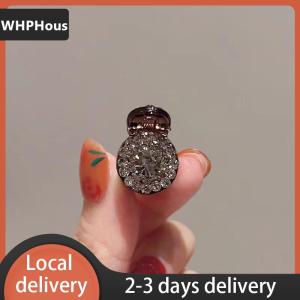 [COD] WHPHous Ship within 24 hours 2 4pcs Mini Round Rhinestone Hair Claw Retro Zircon Women Girls Claw Clip Small Hairpins Hair Crabs Girls Hair Accessories ﻿