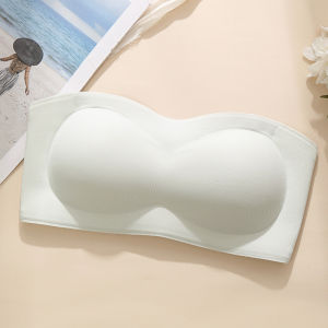 【SingaBralette】 Strapless Push Up Bra Seamless Women Anti-Slip Jelly Grip Full Cup Bra Nonmarking Wireless Breathable Underwear無肩帶內衣防滑