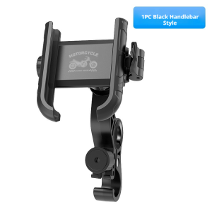SEAMETAL Motorcycle Phone Holder with Hook 2-in-1 Shockproof Anti-slip Quick Release