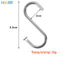 Bộ 10 móc treo đồ chữ S inox 304 dày 4mm Hobby home decor MTS-10. 