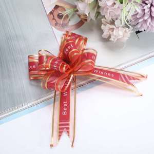 3 PCS Pita Tarik Best Wishes Import - Pita buket bunga PS015