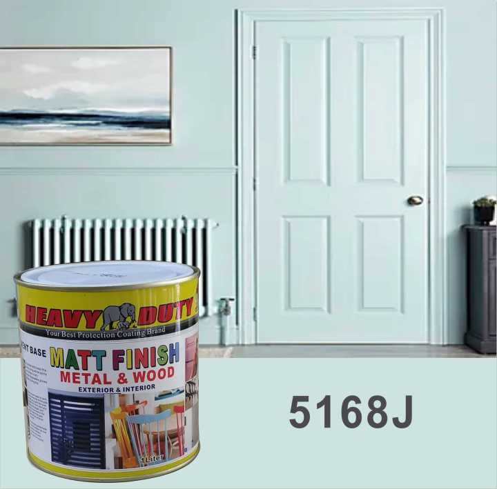 5168J ( MATT FINISH HEAVY DUTY ) 1L (FREE 1.5" BRUSH ) HIGH ENAMEL