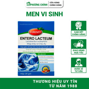 [Date 09/26] Men Vi Sinh Eurovit Entero Lacteum Bổ Sung Lợi Khuẩn Hỗ Trợ Giảm Rối Loạn Tiêu Hóa 20 Gói