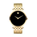 Đồng hồ MOVADO MEN BOLD Gold NAM SIÊU MỎNG 6mm CAO CẤP - Tặng 2 pin thay thế. 