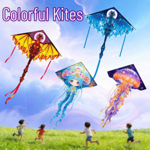 Jellyfish Kites for Children Kites Line Professional Wind Kite Outdoor Games Windsurfing Colorful Butterfly Acquilone Beach Kite