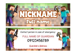 School Name Plate Name Tags Printing Plastic Laminated