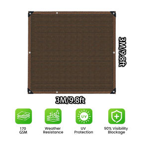 Anti -UV 97% Brown sunshade net shade outdoor waterproof sun shade net waterproof outdoor uv protection garden net