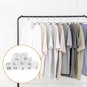 COOLSOOL 5Pcs Ring Shape Hanger Clothes Markers Markers Label Size Markers Retail Supplies Plastic Size Clip Clothing Organization
