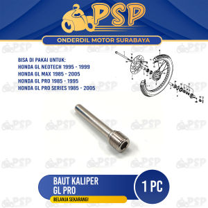 Baut Kaliper GL Pro (Harga 1 PC) - Baud Bolt Penahan Kampas Cakram Depan Honda GL Max GL Neotech